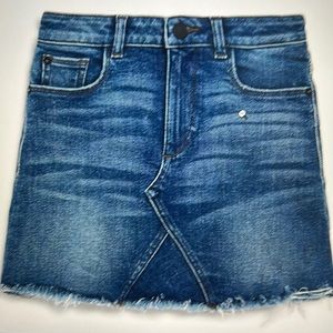 DL1961 Girls Frayed Denim Skirt